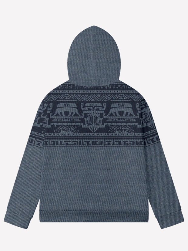 Men'S West Aztec Print Full Zip Jacket