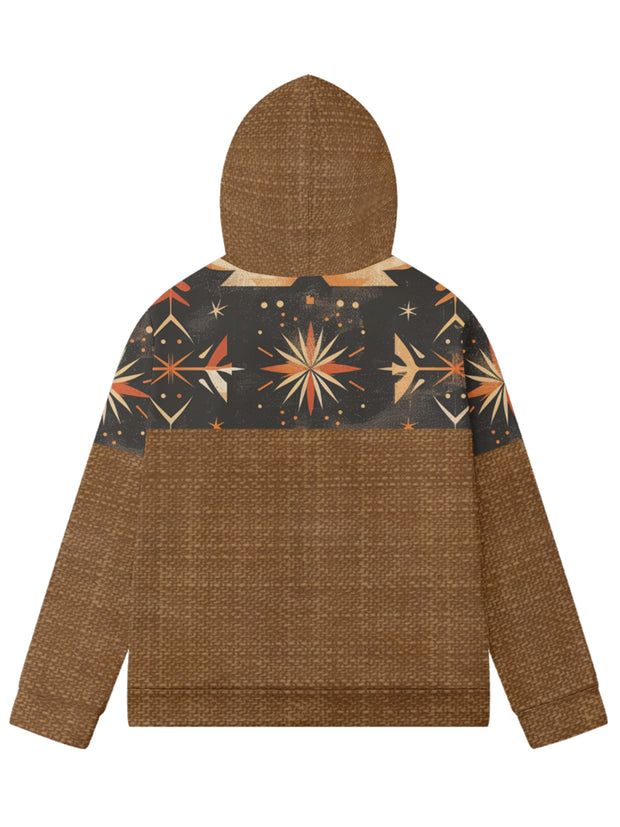 Fydude Men'S West Aztec Print Full Zip Jacket