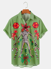 Men'S Stranger Christmas Printed Shirt