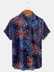Fydude Men'S Independence Day Printed Shirt