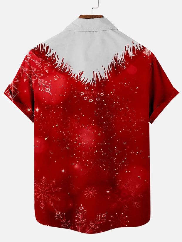 Fydude Men'S Christmas Santa Funny Printed Shirt