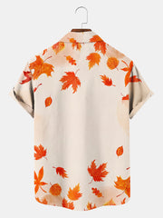 Fydude Men'S Thanksgiving Turkey Printed Shirt