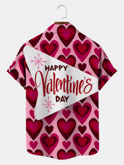 Valentine's Day Hearts Printed Shirt