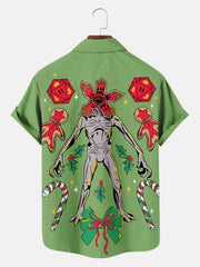 Men'S Stranger Christmas Printed Shirt