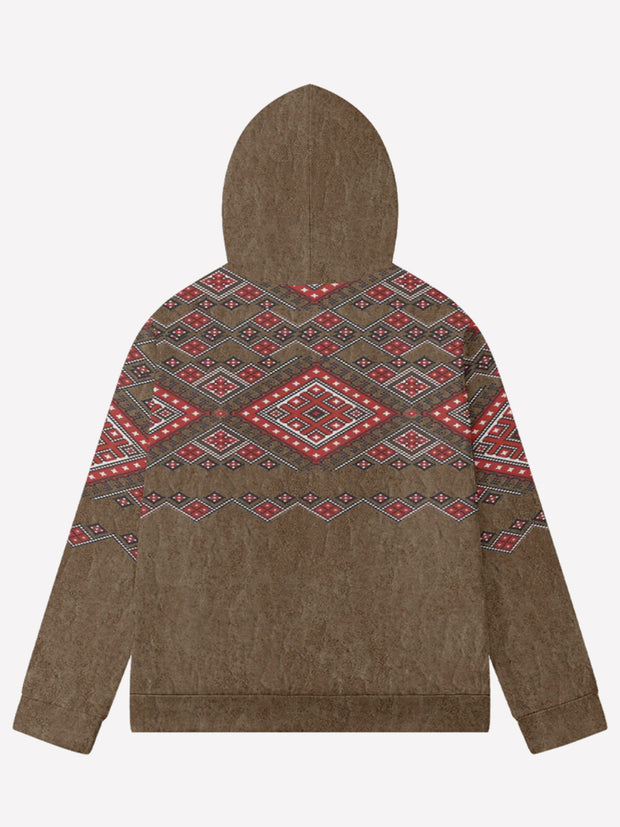 Men'S West Aztec Print Full Zip Jacket