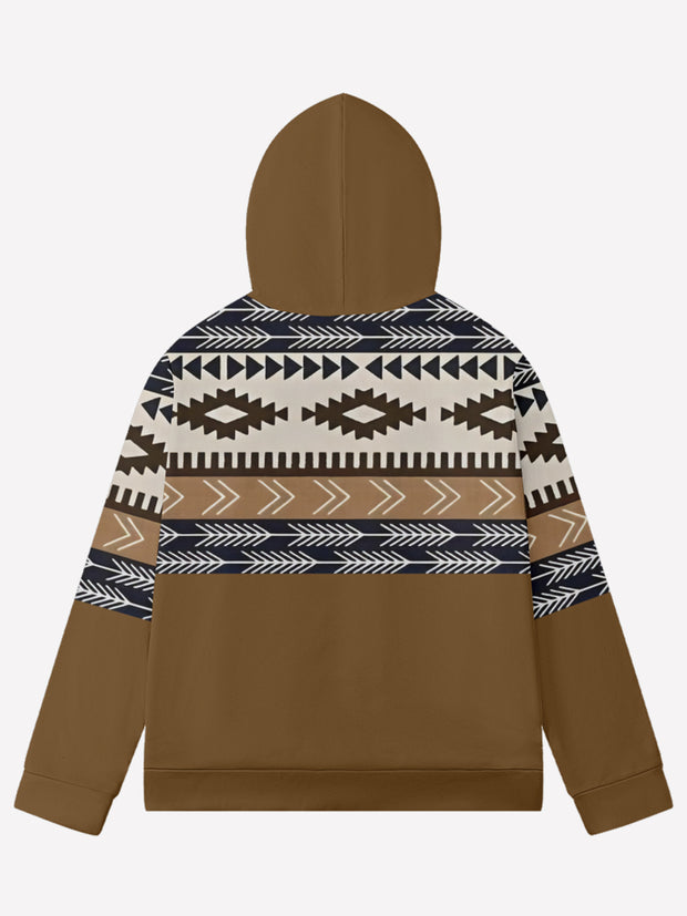 Men'S West Aztec  Print Full Zip Jacket