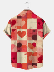 Valentine's Day Hearts Angel Printed Shirt