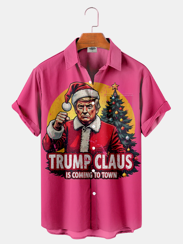 Men'S Funny Trump Christmas Printed Shirt